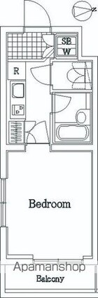 ルーブル西荻窪[1K/18.7m2]の間取図