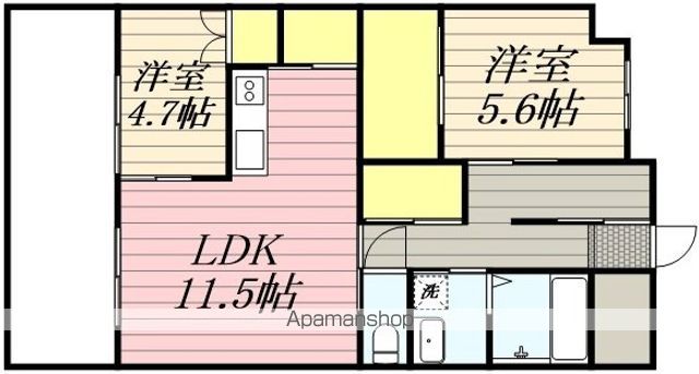 ディアコート新栄の間取り写真