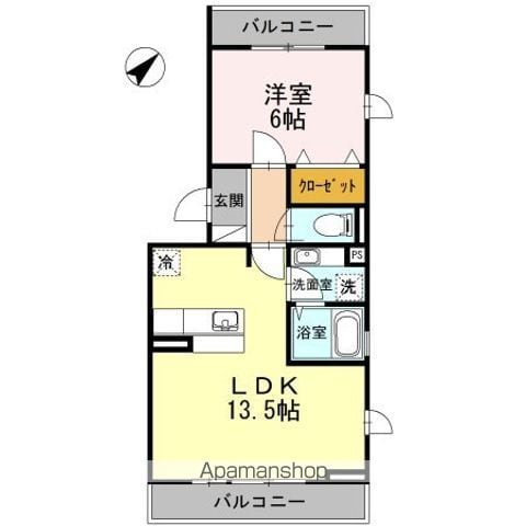 YAMAZAKIコーポラスの間取り写真