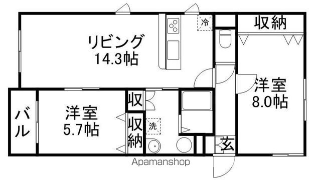 エスプリIIの間取り写真