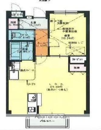 ラ・ブランシェ・三条[1LDK/45.97m2]の間取図