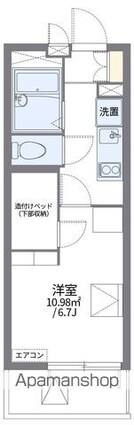 レオパレス桜尾本町[1K/19.87m2]の間取図
