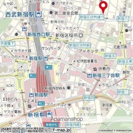 ライオンズプラザ新宿[1R/19.24m2]の周辺4