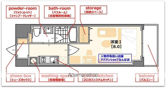 GROOVE NIPPONBASHIの間取り写真