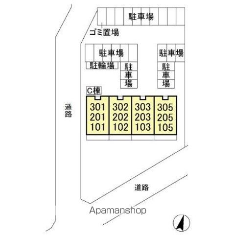 ルーチェ緑が丘　Ｃ 103 ｜ 千葉県八千代市大和田新田946-2（賃貸マンション3LDK・1階・70.23㎡） その8