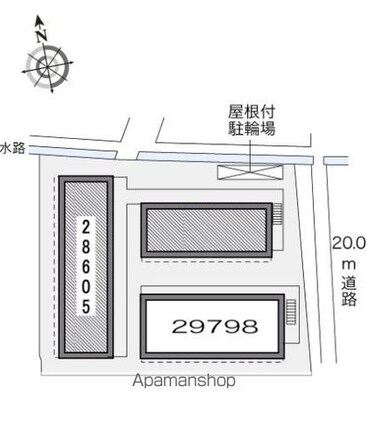 レオパレスパル北方Ⅰ[1K/20.28m2]の駐車場