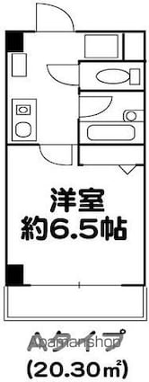 プルミエール三軒茶屋[1K/20.3m2]の間取図