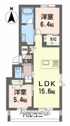 シャーメゾン　サン　ファルカス[2LDK/63.7m2]の間取図