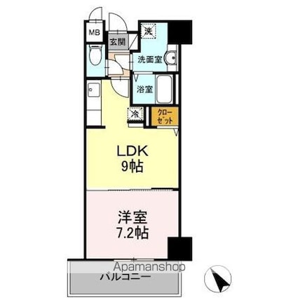 さくらアヴェニュー[1LDK/38.58m2]の間取図