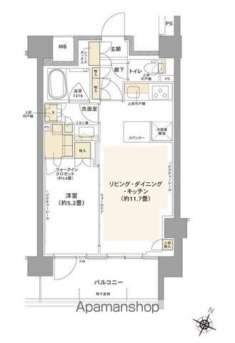 コムレジ赤羽　賃貸棟の間取り