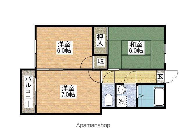 メゾンフィオーレの間取り