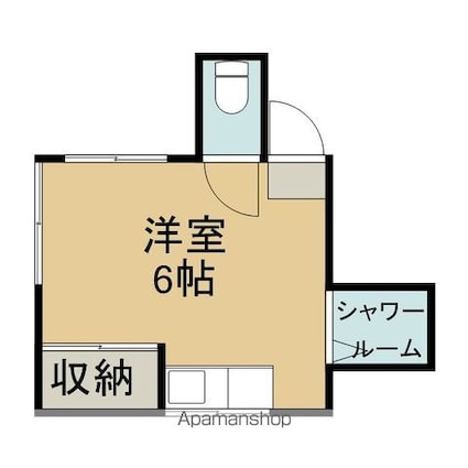 パンセＣ棟[1R/16m2]の間取図