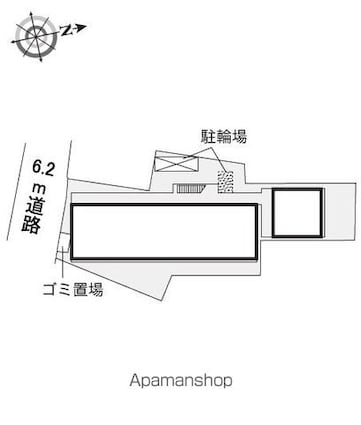 レオパレスＧＩＮＧＡ[1K/19.87m2]の配置図