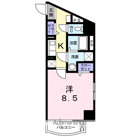 クレアール 京町の間取り写真