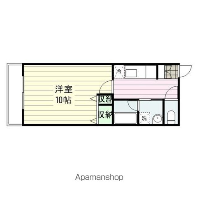 レジデンツ　Ｓ・Ｓ[1K/33.5m2]の間取図
