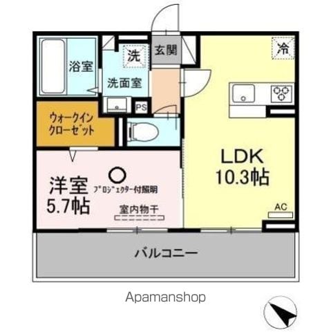 ヒーリングマンションの間取り写真