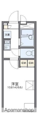 レオパレスエターナル[1K/19.87m2]の間取図