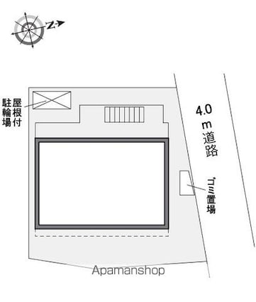 レオパレスグランアメニティ[1K/19.87m2]の配置図