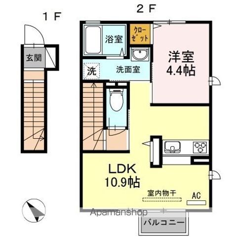 トレス横代館の間取り写真