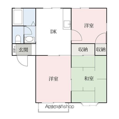 栄アパートAの間取り写真