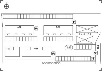 グラン・リーオ　Ａ棟[3DK/66.7m2]の配置図
