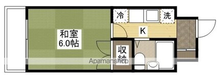 ピアーチェ住吉[1K/19.79m2]の間取図