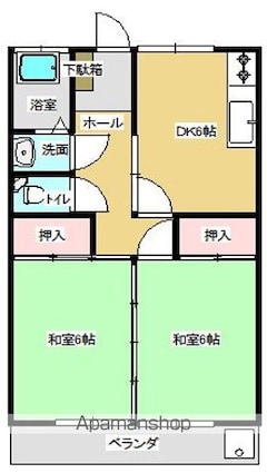 第一須藤ハイツ[2DK/44.71m2]の間取図