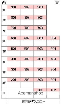 エヌウェル三愛[3LDK/74.25m2]の配置図