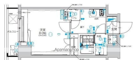 Ｖｅｒｏｎａ板橋本町ＬＵＳＳＯ[1K/26.09m2]の間取図