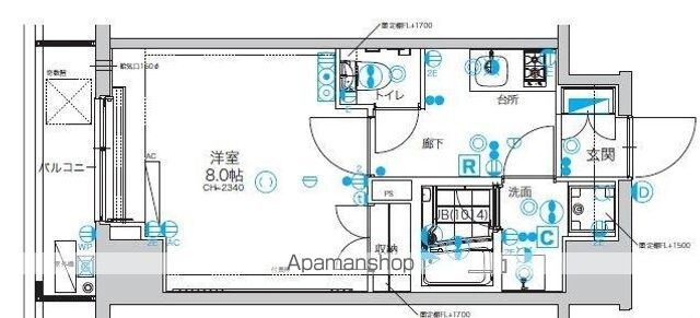 Ｖｅｒｏｎａ板橋本町ＬＵＳＳＯ[1K/26.09m2]の間取図