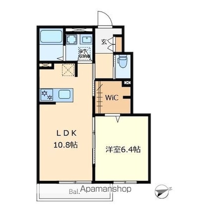 ＡＬＶＡ．ａ[1LDK/46.38m2]の間取図