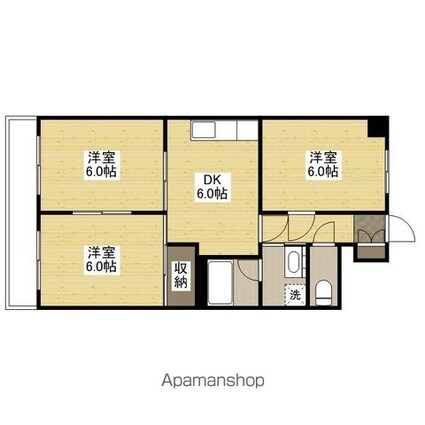 新中広ビル[3DK/51.23m2]の間取図