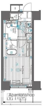 ベルグレード大山[1K/26.58m2]の間取図