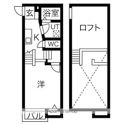 Ｃｒｅｏ矢田[1K/26.03m2]の間取図