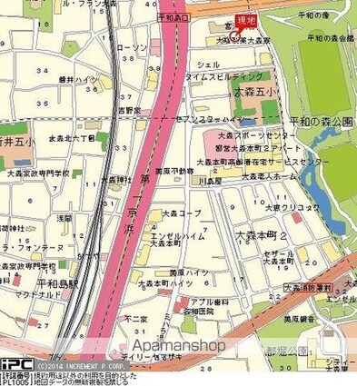 日神パレス平和島[1R/18m2]の配置図