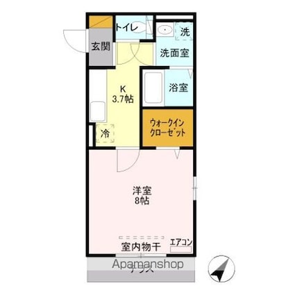 メゾンベール（南大塚）[1K/30.33m2]の間取図