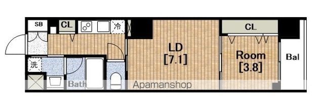 スプランディッド堀江の間取り写真