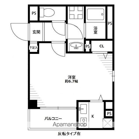 アンプルール フェール S Sの間取り写真