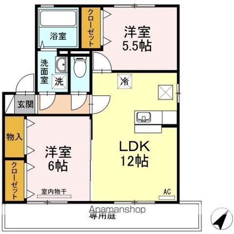ソレアード 松家の間取り写真