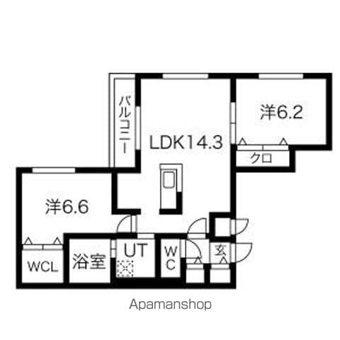 CREARESIDENCE東札幌の間取り写真