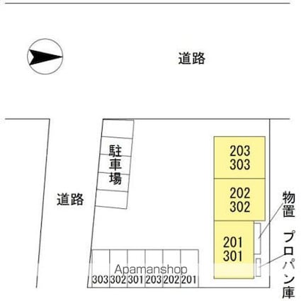 メゾン　ルミナス[1R/41.12m2]の配置図