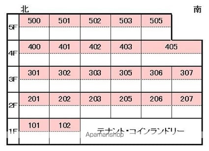 富士樋又ビル[1K/19.08m2]の配置図