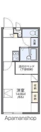 レオパレスＴＡＫＡＲＡ浅川[1K/23.18m2]の間取図