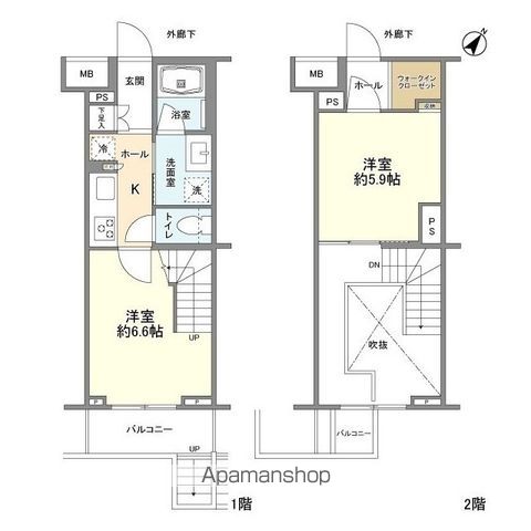 クオリア新宿余丁町の間取り