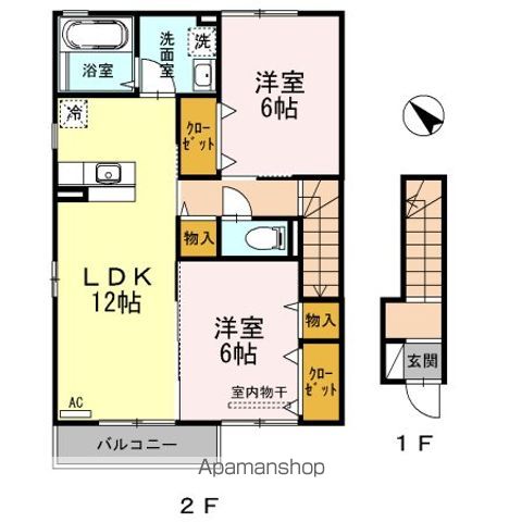 コンフォート東川口 B棟の間取り写真