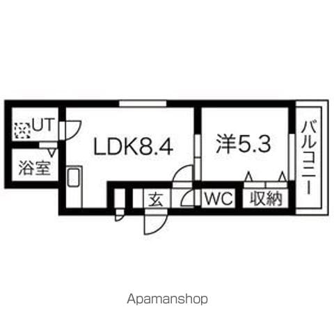サイエンス新富の間取り写真