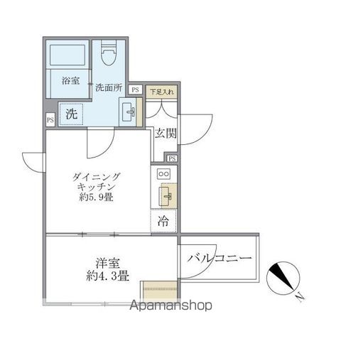 EXAM AKASAKAの間取り写真