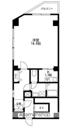 ＬＹＮＸ日本橋本町[1K/40.29m2]の間取図
