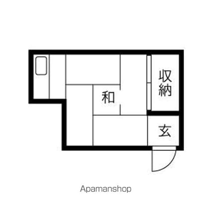 メゾン川名公園[1R/11.18m2]の間取図