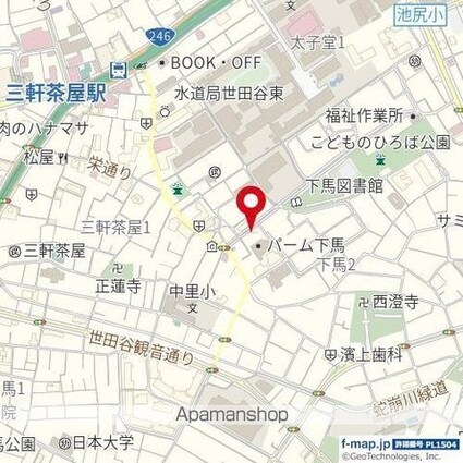 東京都世田谷区下馬２丁目[1R/18.4m2]の周辺9